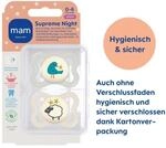 Mam 2er-Pack Schnuller Supreme Night Silikon, 0-6M