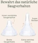 Lansinoh 2er-Pack Babyflaschen NaturalWave Sauger, Weithals, 160 ml