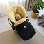 Kaiser Lammfellfu&szlig;sack f&uuml;r Babyschalen EMMY schwarz