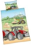 Baby Best Renforc&eacute; Wende-Bettw&auml;sche Traktor 40x60 / 100/135 cm