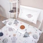 Baby Best Renforc&eacute; Wende-Bettw&auml;sche Weltall 40x60 / 100x135 cm