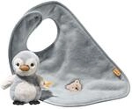 Steiff Geschenkset Lio Pinguin mit Rassel und Latz