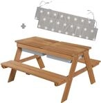 Roba Kindersitzgarnitur Outdoor + mit Spielwannen und Bankkissen Little Stars 4142563