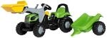 Rolly Toys&reg; Trettraktor rollyKid Deutz-Fahr 5115 G TB mit Anh&auml;nger und Frontlader