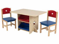 KidKraft® Tisch- und Stuhlset Sternchen natur / bunt 26912