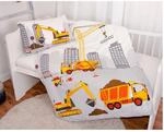 Baby Best Renforc&eacute; Wende-Bettw&auml;sche Baustelle 40x60 / 100x135 cm
