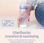 Lansinoh Babyflasche mit NaturalWave&reg;Sauger M, Glas, Weithals, 240 ml