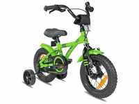 PROMETHEUS BICYCLES® GREEN HAWK Kinderfahrrad 12 , Grün & Schwarz ab 3 Jahre...