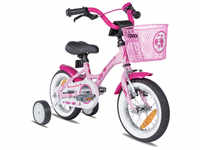 PROMETHEUS BICYCLES® PINK HAWK Kinderfahrrad 12'' ab 3 Jahre mit Stützräder...