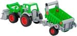 Wader Farmer Technic Traktor mit Frontschaufel und Kippanh&auml;nger sortiert