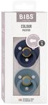 Bibs 2er-Pack Colour Schnuller Latex, 0-6M
