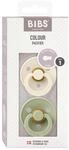 Bibs 2er-Pack Colour Schnuller Latex, 0-6M