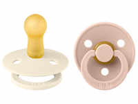 BIBS® Schnuller Colour Ivory / Blush 6-18 Monate, 2 Stk.