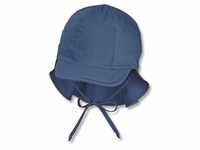 Sterntaler Schirmmütze mit Nackenschutz blau