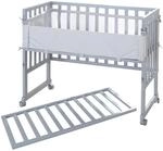 Roba Stuben- & Beistellbett 3in1 mit Barriere&nbsp; roba Style grau 4142573