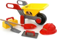 Wader 40077, Wader Schubkarre mit Baustellen-Eimergarnitur 7-tlg.