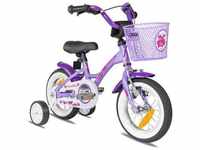 PROMETHEUS BICYCLES® Kinderfahrrad 12 ab 3 Jahre mit Stützräder in Violett &...