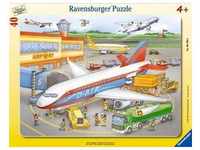 Ravensburger 06700 8, Ravensburger Rahmenpuzzle - Kleiner Flugplatz 40 Teile