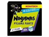 NINJAMAS Pyjama Pants Monatsbox für Jungs, 4-7 Jahre, 60 Stück