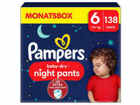 Pampers Baby-Dry Pants Night, Gr. 6, 15kg+, Monatsbox (1 x 138 Pants)...