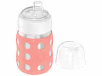 lifefactory Baby-Weithalsflasche 235 ml mit Soft Sippy Cap, cantaloupe