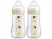 MAM Babyflasche Easy Active™ 270 ml, Biene/ Igel im Doppelpack