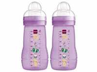 MAM Babyflasche Easy Active™ 270 ml, Katze/ Schmetterling im Doppelpack