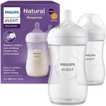 Philips Avent 2er-Pack Babyflasche Natural Response, 260ml, ab 1M