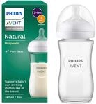 Philips Avent Babyflasche Natural Response, Glas, 240ml, ab 1M
