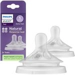 Philips Avent 2er-Pack Natural Response Sauger, Silikon, Stufe 5, ab 6M