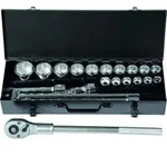 3/4" PROJAHN professional Steckschl&uuml;ssel-Koffer 21-teilig