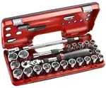 FACOM Steckschluessel-Set 1/2Z D-Box, 21-tlg