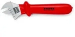 KNIPEX 98 07 250 Rollgabelschl&uuml;ssel tauchisoliert verchromt 260 mm