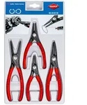KNIPEX 00 20 03 SB Pr&auml;zisions-Sicherungsringzangen-Set 4-teilig