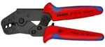 KNIPEX 97 52 20 Crimpzange kurze Bauform mit Mehrkomponenten-H&uuml;llen br&uuml;niert 195...
