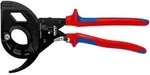 KNIPEX 95 32 320 Kabelschneider (Ratschenprinzip, Dreigang) mit Mehrkomponenten-...