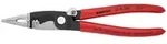 KNIPEX 13 91 200 Elektro-Installationszange mit Kunststoff &uuml;berzogen schwarz atr...