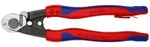 KNIPEX 95 62 190 T Drahtseilschere geschmiedet mit 2K-H&uuml;llen, mit integrierter B...