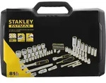 STANLEY Steckschluessel Set 1&frasl;2" + 1&frasl;4", 81-teilig