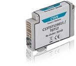 Kompatibel zu Epson C13T07124011 / T0712 Tintenpatrone, cyan