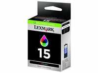 Lexmark 15/18C2110E, Lexmark 15 / 18C2110E Tintenpatrone color original 150 Seiten
