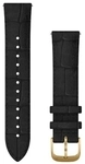 Garmin Schnellwechsel-Armb&auml;nder (20 mm) Armband aus schwarzem, gepr&auml;gtem Leder mit