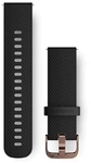 Garmin Schnellwechsel-Armb&auml;nder (20 mm) Schwarz mit ros&eacute;gold