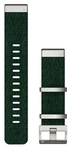 Garmin QuickFit 22-Uhrenarmb&auml;nder Nylon Dunkelgruen mit Teilen aus Edelstahl