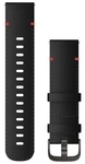 Garmin Schnellwechsel-Armb&auml;nder (22 mm) Schwarz/mit Naht Schnalle in Schiefergrau