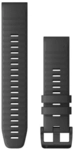 Garmin QUICKFIT-ARMB&Auml;NDER 22 MM Silikon Schiefer mit Teilen in Schwarz