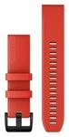 Garmin QuickFit 22-Uhrenarmb&auml;nder Rot mit Teilen aus schwarzem Edelstahl