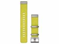 Garmin QuickFit 22-Uhrenarmbänder Nylon-Armband mit Jacquardwebung – Gelb/Grün