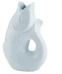 Monsieur Carafon Fisch Vase, blue horizon, 1,2 Liter