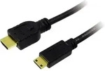LogiLink HDMI Anschlusskabel HDMI-A Stecker, HDMI-Mini-C Stecker 2.00 m Schwarz